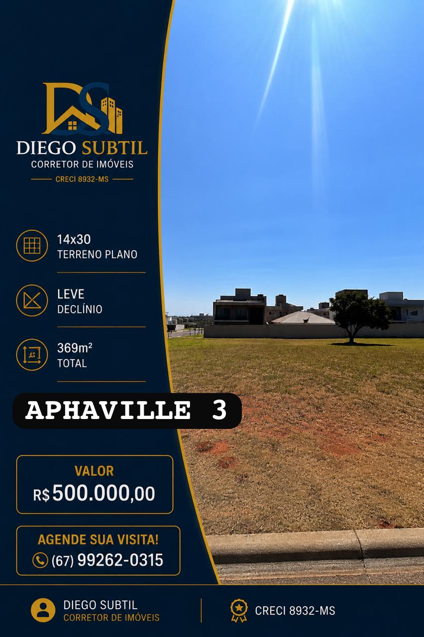 Terreno ALPHAVILLE 3 - Terreno em Alphaville Campo Grande, Campo Grande